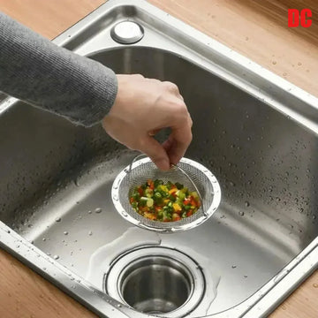 1Pc Stainless Steel Kitchen Sink Filter, Garbage Food Residue/Hair Catcher, Keep Your Bathtub Apsilon