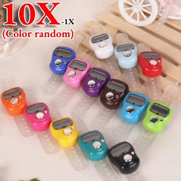 0-99999 Finger Counter Ring 5 Digital LED Electronic Handheld Tally Counter Clicker Counter with Islamic Tasbih Bead 1-10PCS Apsilon