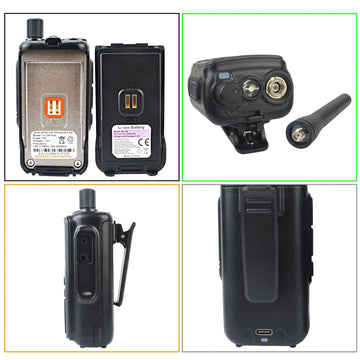 2PCS/Pack Baofeng UV-5R Mini Dual Band Dual PTT Walkie Talkie 5RMINI Air Band Rx 5W Compact  VOX FM Amateur Radio Type-C Charge Apsilon