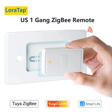 LoraTap ZigBee 3.0 Wireless 14 EU US Push Button Remote Tuya Scene Automation Control Switch Smart Life App Hub Need Apsilon
