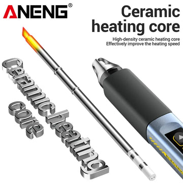 ANENG SL108 96W PD QC Digital Soldering Iron Kit Adjustable Temperature Fast Heat Portable Smart Tool for Electronic Repair Apsilon