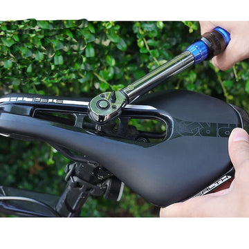 TINSOL 15Pcs Set Bicycle Torque Wrench Set 1/4" 2-24Nm Dual Direction Bike Allen Key Tool Socket Preset Type Spanner Pro Repair Apsilon
