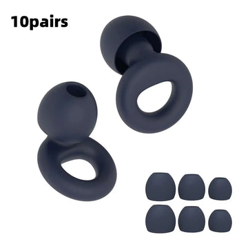 Silicone Earplugs for Swimming Sleep Noise Cancel Noise Reduction-Soundproof Reduce Disturbances -Quality loop Earplugs Apsilon