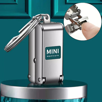 1pcs Nail Clippers Collapsible Portable Travel Fingernail Nail Scissors Cutter Stainless Steel Manicure Tools Apsilon