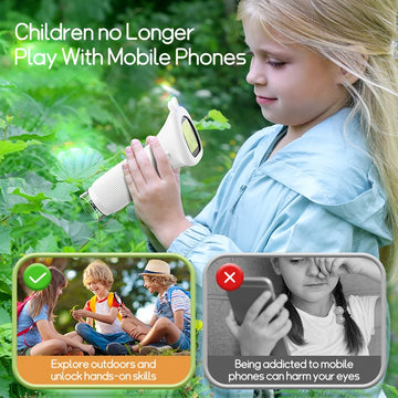 Microscope for Kids Pocket Portable 2 Inch IPS Screen 1000X Handheld Digital Microscopes with 8 Adjustable LED Lights Apsilon