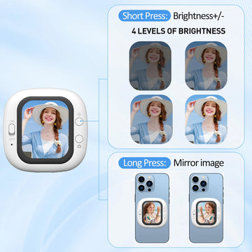 Magnetic Mobile Phone Rear Camera Selfie Video Camera Wireless Magnetic Mobile Phone Vlog Mini Apsilon