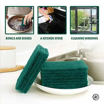 Grit-Free Scrub Pads, 10/30 Pcs - Scratch-Free for Non-Stick Pans, Multipurpose Reusable Kitchen Sponges for Dishes, Pots & Grea Apsilon