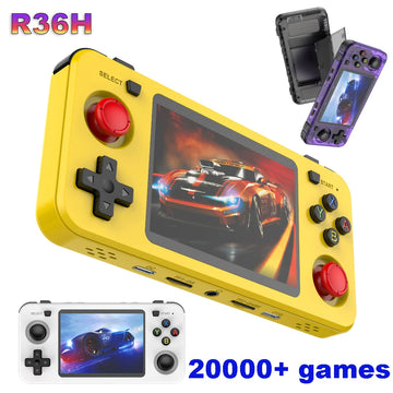 R36H ARKOS Retro Handheld Game Console Portable 64G 128G Pocket Video Player 3.5 Inch IPS Screen R36S landscape Kid Gift Apsilon