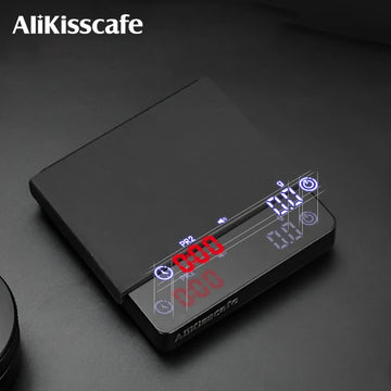 AliKisscafe Espresso Digital Scale With Timer Usb 3kg Electronic Precision Portable Barista Tool Kitchen Home Coffee Accessories Apsilon