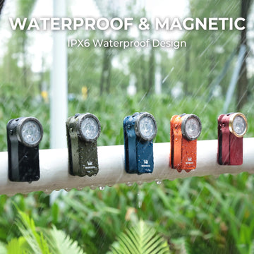 Wurkkos HD03 680LM Mini Clip Light USB Rechargeable Pocket Flashlight Spotlight/Floodlight Portable RGB Torch with Magnet Apsilon