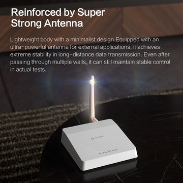 Zemismart Matter Zigbee Gateway with Antenna Smart Home Hub Bridge Works with Tuya App Homekit Google Home App Smartthings App Apsilon