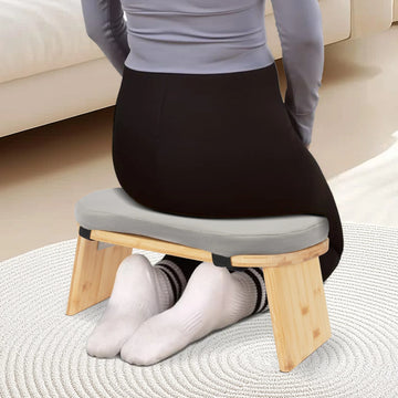 Foldable Meditation Bench Kneeling Meditation Stool for Home Kneeler Meditations Yoga Prayer Coffee/Gray/Green Apsilon