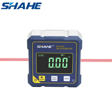SHAHE Rechargeable Digital Inclinomer, Mini Protractor Angle Finder With Dual Laser,4-side Strong Magnetic Angle Gauge Apsilon