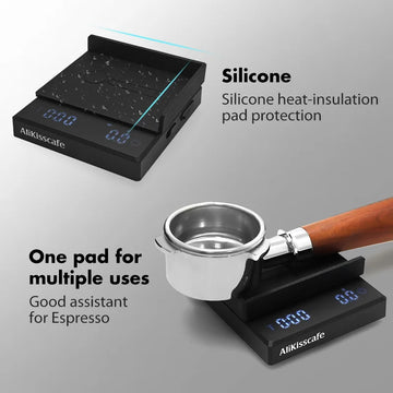 AliKisscafe Digital Kitchen Coffee Scale With Timer Electronic Measuring Scales 0.1g High Precision Barista Espresso Accessories Apsilon