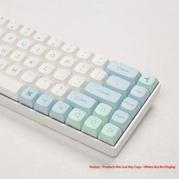 135 keys Ice Crystal Mint Keycaps Profile XDA PBT Dye-Sub Key Cap for Cherry MX Switch DIY Layout Ducky Mechanical Keyboard Cap Apsilon