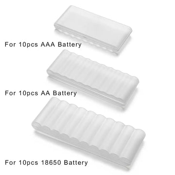 10 Slot Plastic Hard Container Case Battery Storage Box For AAA/AA/18650 Battery Organizer Accessories Apsilon