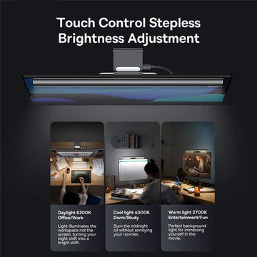 Baseus Screen Light Desk Lamp Computer Light Screen Hanging Light New Table Lamp LCD Monitor Laptop Light USB Study Read Lamp Apsilon