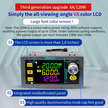 SK60 SK120 DC Buck Boost Converter CNC Adjustable Regulated Laboratory Power Supply Constant Voltage Current Solar Charge Module Apsilon