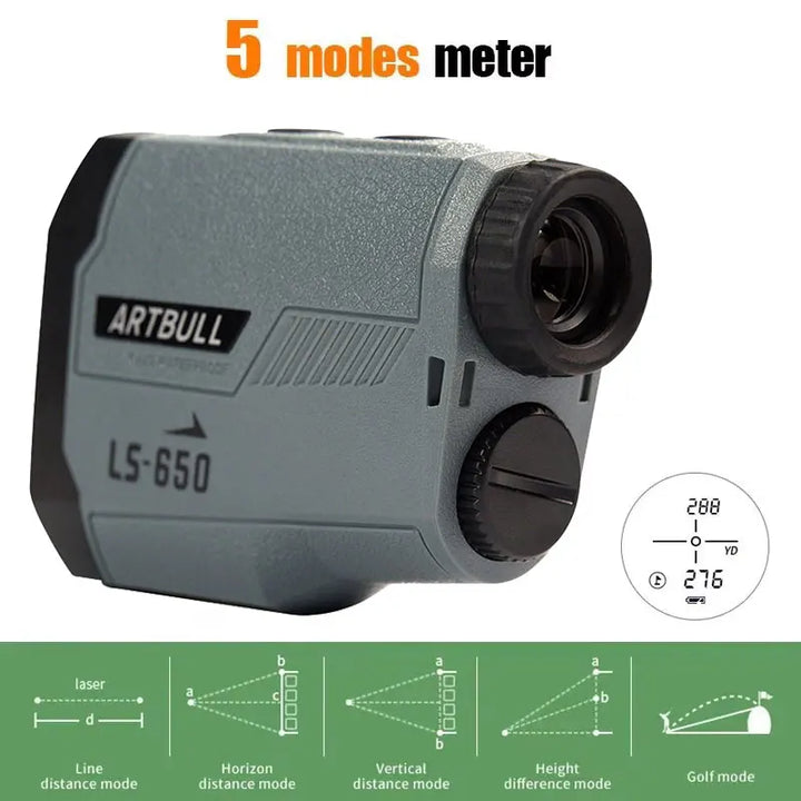 ARTBULL Golf Laser Rangefinder 1000M 650M Telescope with Flag-Lock Slope Pin Distance Meter for Hunting Monocular Apsilon