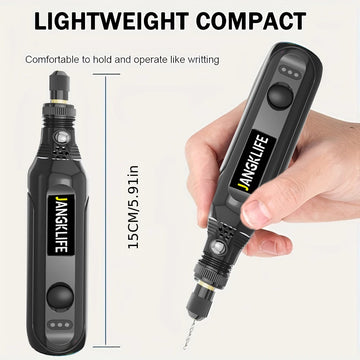 JANGKLIFE USB Cordless Rotary Tool Kit Woodworking Engraving Pen DIY For Jewelry Metal Glass Mini Wireless Drill Apsilon