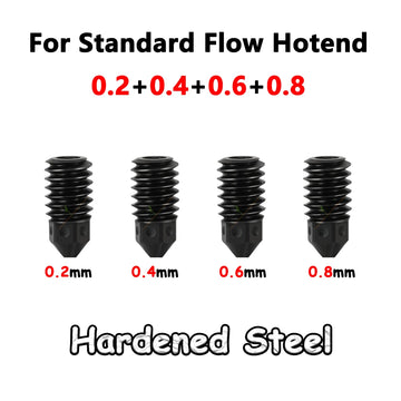 New High Quality H2D H2S H2C Hotend Kit with 0.2/0.4/0.6/0.8mm Hardened Steel Nozzle Replace Hotend Kit For Bambu H2D A1 A1mini Apsilon