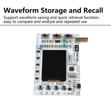 DSO183 DC 5V DIY Digital Oscilloscope Kit 0-500kHz Oscilloscope Electronic Soldering Kit Type-C Interface Suitable for Teaching Apsilon