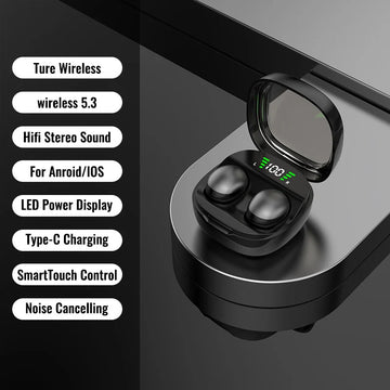 Mini Invisible Earphones Bluetooth 5.3 Headphones HiFi Stereo Wireless Headsets Noise Reduction Earbuds for Xiaomi Huawei Apsilon