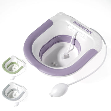 Folding Toilet Sitz Bath Pregnant Women Special Wash Basin Bath Tub Soaking For Pregnant Women Hemorrhoid Patient Care Basin Apsilon