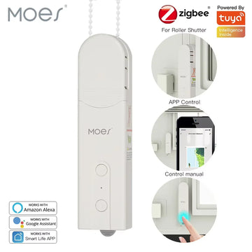 ZigBee Smart DIY Motorized Roller Blinds/Shades Drive Motor Hub Tuya Smart Life APP Alexa Google Home Voice Control Apsilon