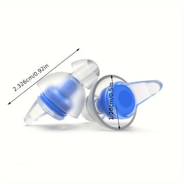 HUAK High Fidelity Silicone Ear Plugs for Noise Cancelling Washable Reusable Musicians Motorcycles Sleeping Work, Study, Swim Apsilon