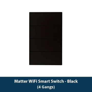 Zemismart Matter WiFi 1 2 3 4 6 Gangs Smart Wall Light Switch Neutral Required with Big Button SmartThings App Homekit Control Apsilon