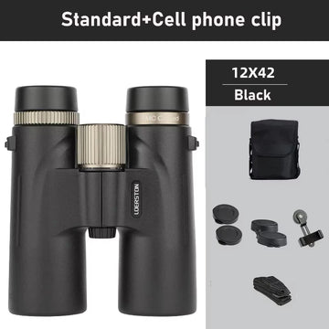 12x42 Binoculars Professional HD Telescope Powerful Long Range Multi-Coated BAK4 Prism For Birdwatching Hunting Outdoor Camping Apsilon