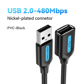 Vention USB 3.0 Extension Cable USB 3.0 2.0 Cable Extender Data Cord for PC Smart TV Xbox One SSD Fast Speed USB Cable Extension Apsilon