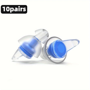 HUAK High Fidelity Silicone Ear Plugs for Noise Cancelling Washable Reusable Musicians Motorcycles Sleeping Work, Study, Swim Apsilon