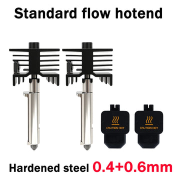 New High Quality H2D H2S H2C Hotend Kit with 0.2/0.4/0.6/0.8mm Hardened Steel Nozzle Replace Hotend Kit For Bambu H2D A1 A1mini Apsilon