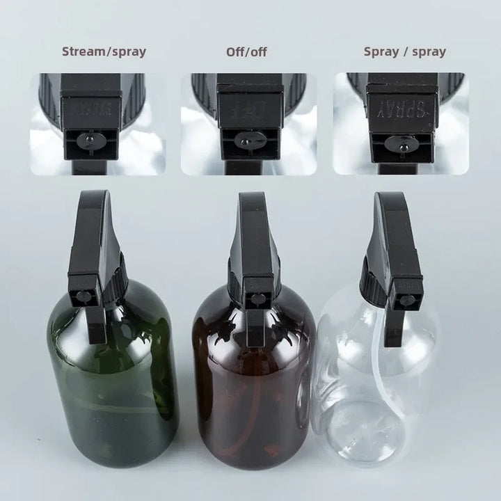 300/500ML Plastic Spray Bottle Large Capacity High Pressure Moisturizer Empty Container for Water Can Hair Stylist Hairdressing Apsilon