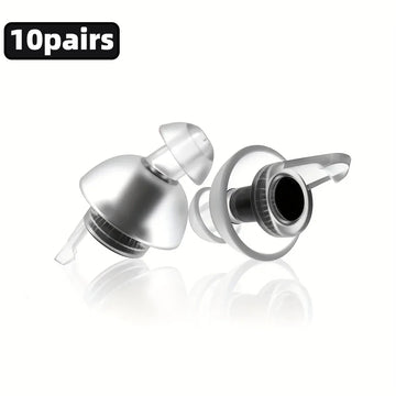 HUAK High Fidelity Silicone Ear Plugs for Noise Cancelling Washable Reusable Musicians Motorcycles Sleeping Work, Study, Swim Apsilon