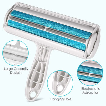 Pet Hair Remover Roller - Dog & Cat Fur Remover with Self-Cleaning Base - Efficient Animal Hair Removal Tool - Perfect for Furni Apsilon