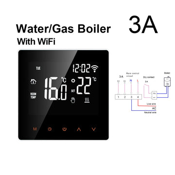 AVATTO WiFi Smart Thermostat,16A Electric Floor Heating 3A Water/Gas Boiler Temperature Remote Controller For Tuya Google Home Apsilon
