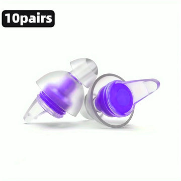 HUAK High Fidelity Silicone Ear Plugs for Noise Cancelling Washable Reusable Musicians Motorcycles Sleeping Work, Study, Swim Apsilon