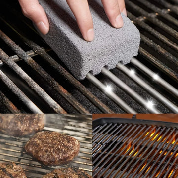 1pc BBQ Grill Cleaning Brush Brick Block Barbecue Cleaning Stone Pumice Brick For Barbecue Rack Outdoor Kitchen BBQ Tools Apsilon