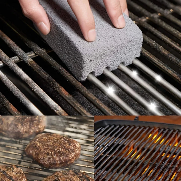 1pc BBQ Grill Cleaning Brush Brick Block Barbecue Cleaning Stone Pumice Brick For Barbecue Rack Outdoor Kitchen BBQ Tools Apsilon