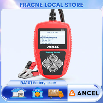 ANCEL BA101 Car Battery Tester 12V Digital Automotive Alternator Meter Diagnostic Tool 100-2000 CCA Load Capacity Charging Apsilon