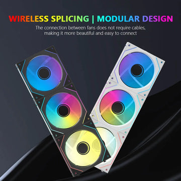 JUMPEAK MX120 240mm 360mm Modular Stackable Splicing PC 120mm Case Cooling Fan ARGB Infinite Mirror For Computer Water Cooler Apsilon