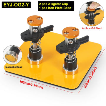 NEWACALOX Magnetic PCB Circuit Board Repair Clip Aluminum Alloy Welding Wire Fixture Mini Soldering Helping Hand AccessorieTool Apsilon