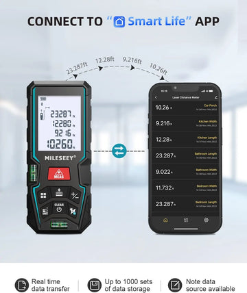 MILESEEY Laser Rangefinder X5 лазерная рулетка Laser Finder Digital Laser Distance Meter Laser Meter Laser Tape Measure Apsilon