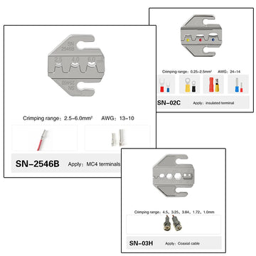 6 In 1 Crimping pliers SN-58B 5 jaw kit for 2.8 4.8 6.3 VH2.54 3.96 2510/tube/insuated terminals electrical clamp tools Apsilon