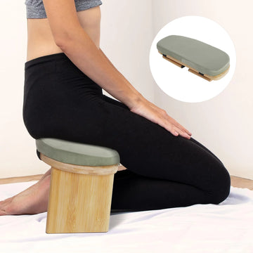 Foldable Meditation Bench Kneeling Meditation Stool for Home Kneeler Meditations Yoga Prayer Coffee/Gray/Green Apsilon