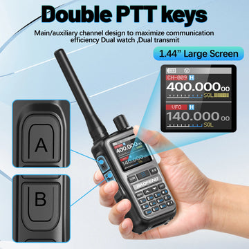 BAOFENG UV-5R Mini Walkie Talkie Multi Band Bluetooth Programming Wireless Copy Frequency 999CH AM FM Long Range Two Way Radio Apsilon