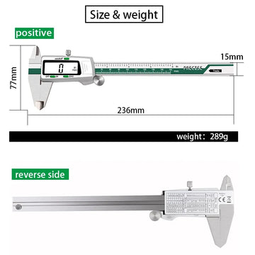 YIYOUBAO ET50 150mm Digital Caliper Stainless Steel Fraction / MM / Inch 0.01mm High Precision for Mechanical Components Measure Apsilon